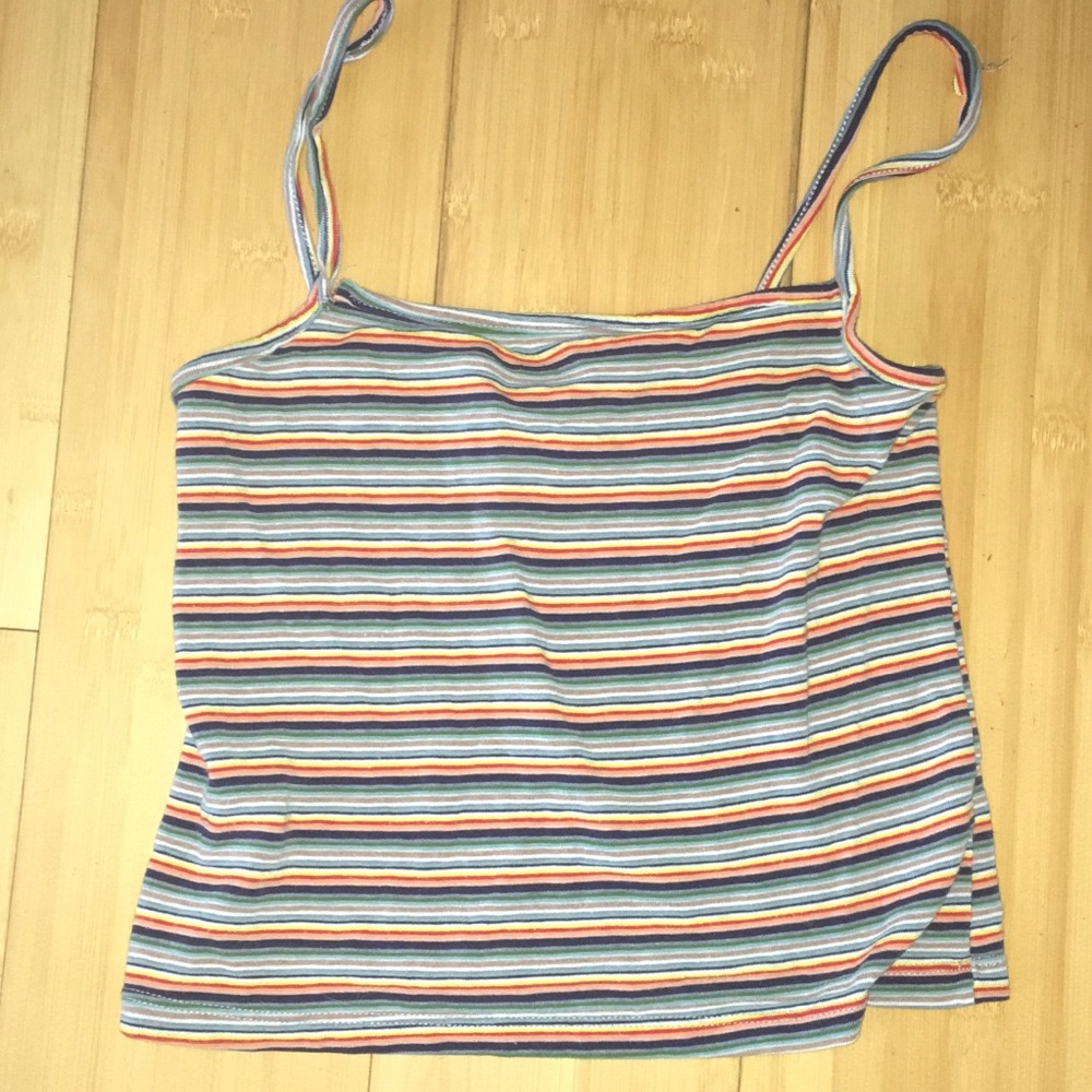 rainbow striped tank